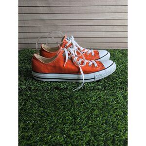 Converse Chuck Taylor All Star Low Unisex Men 9, Women 11 Orange Great Cond